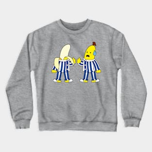 Bananas in Pijamas parody 90s retro humor Crewneck Sweatshirt